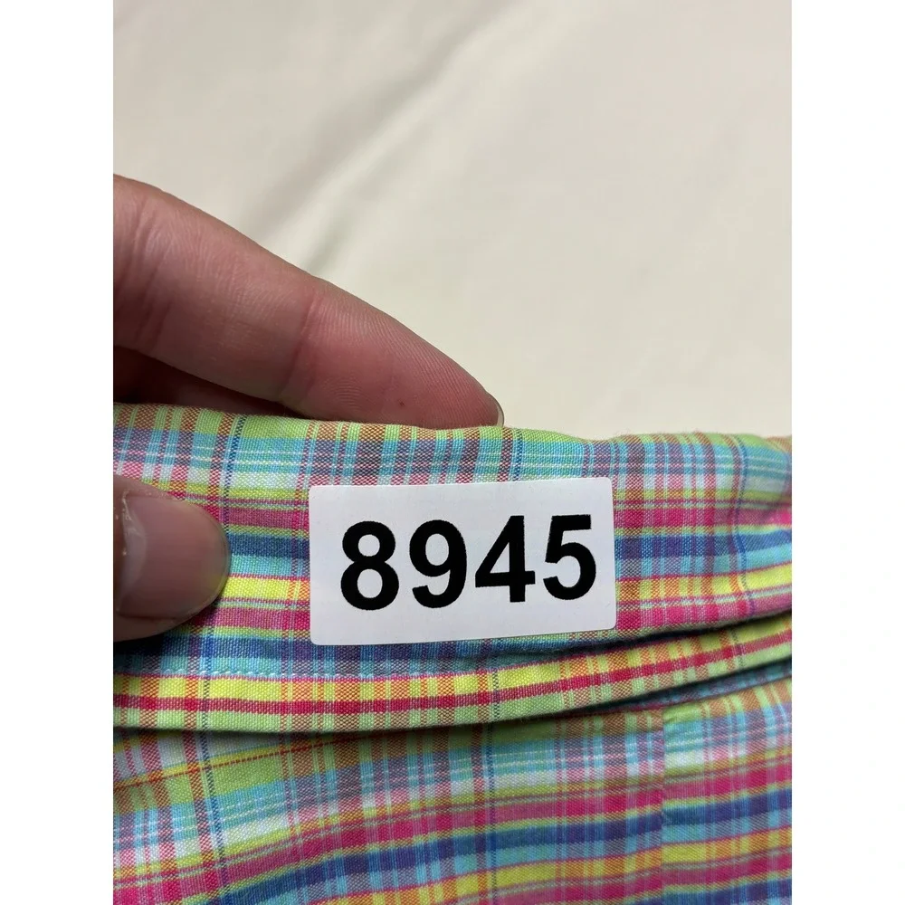 Ralph Lauren Mens 3XLT Plaid Short Sleeve Button Down Shirt Classic Fit Multi